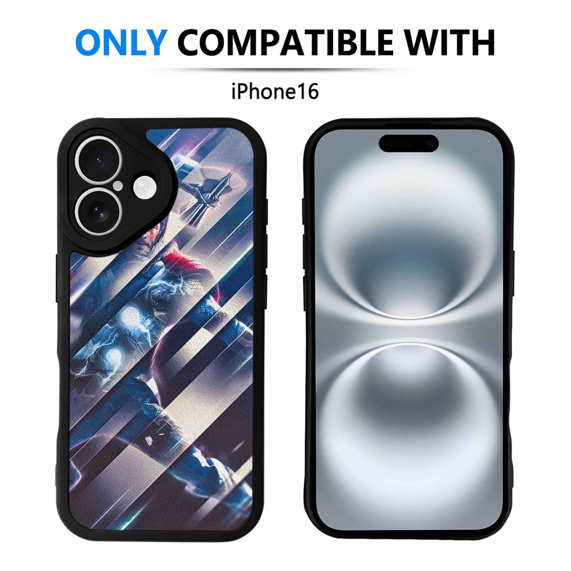 （画像用） アベンジャーズ The Avengers 【iPhone 16シリーズ対応】シリコンスマホケース（レザー調） 材質：シリコン